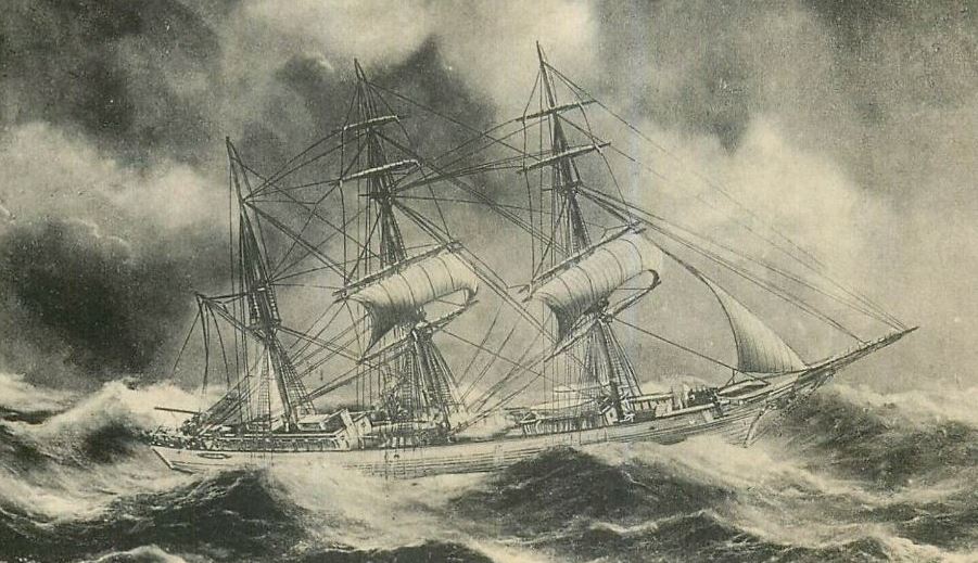 3 mats affrontant la tempête